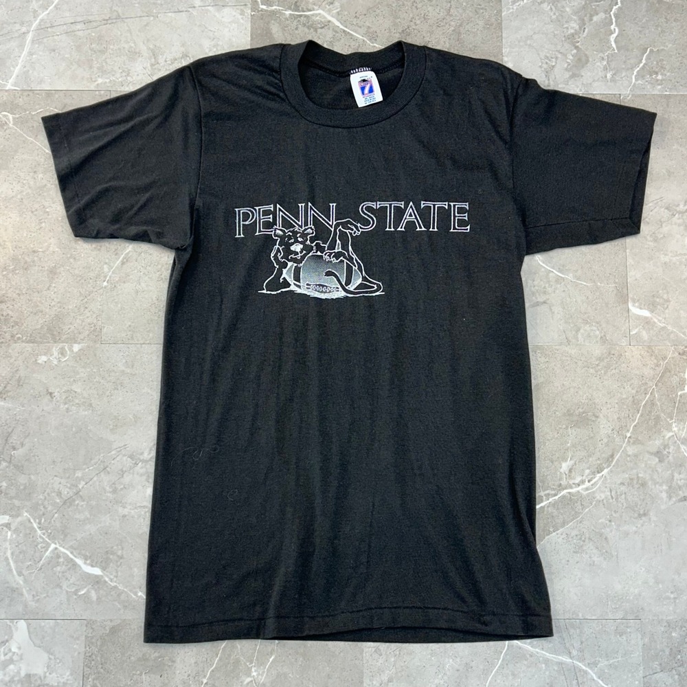 Vintage Penn State Nittany Lions Graphic Tee Mens Medium PSU Logo 7 Made in USA